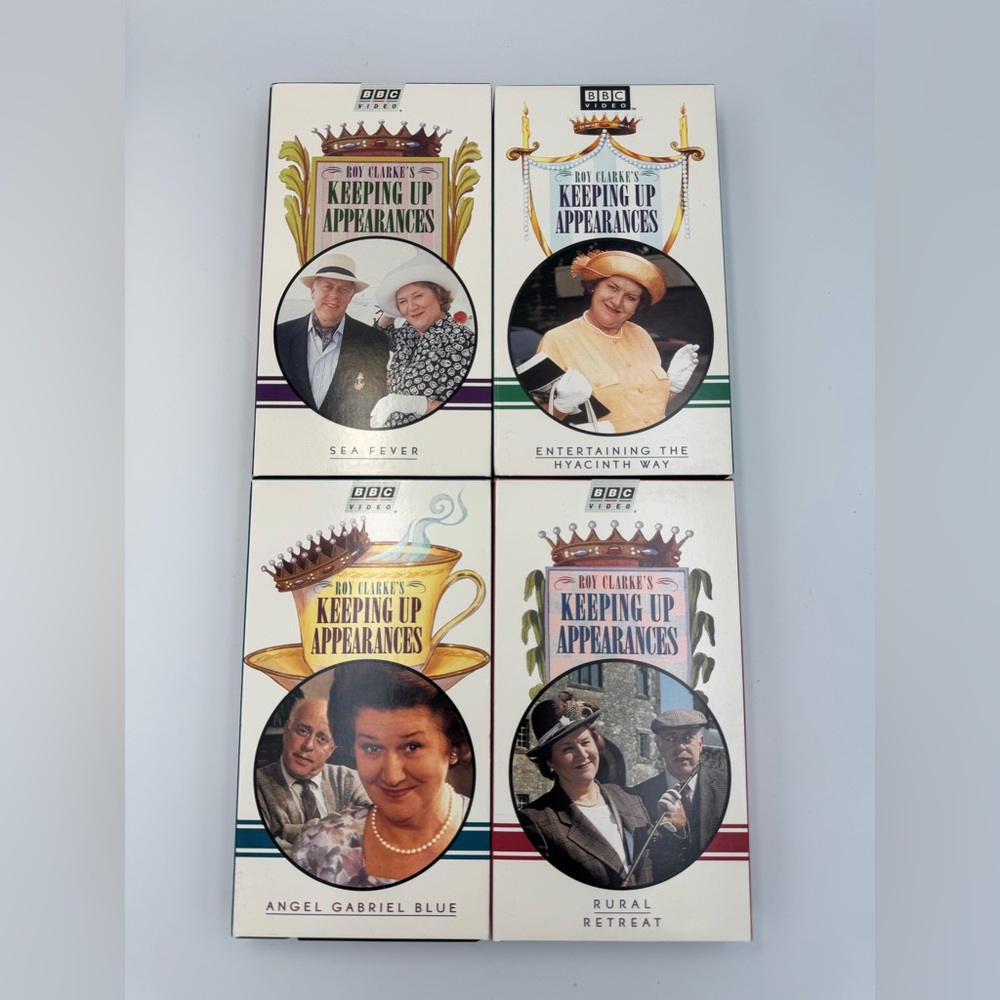 Keeping Up Appearances VHS Lot‎ BBC Patricia Routledge 4 Tape Set Tested